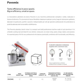 PAVOMIX mixer 6,5l