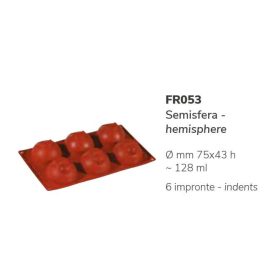 FR053 Szilikon forma SEMISFERA