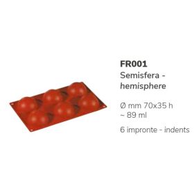 FR001 Szilikon forma SEMISFERA