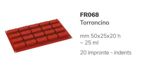 FR068 Szilikon forma TORRONCINO