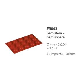 FR003 Szilikon forma SEMISFERA