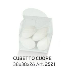 2521 Bonbon doboz átlátsz 38x38x26 coube