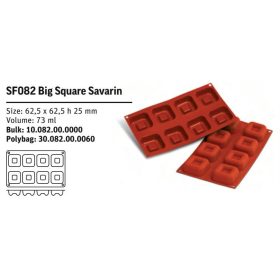 SF082 Szilikon forma BIG SQUARE SAVARIN