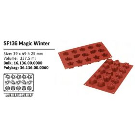 SF136 Szilikon forma MAGIC WINTER