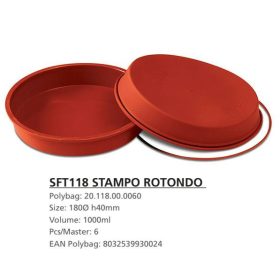 SFT118 Szilikon forma STAMPO ROTONDO
