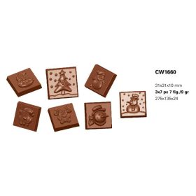 1660 Bonbon forma karácsonyi 9gr 31x31x10mm