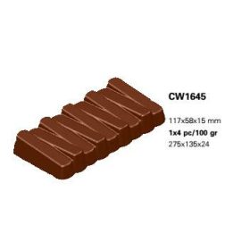 1645 Bonbon forma tábla 100gr 117x58x15mm