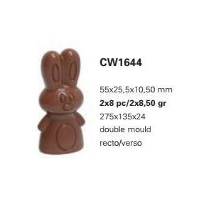 1644 Bonbon forma nyuszi 2x8,5gr 55x25,5x10,5mm