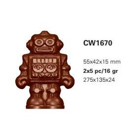 1670 Bonbon forma robot 16gr 55x42x15mm