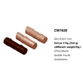 1639 Bonbon forma bambusz szár 2x4gr 52x15,5x7mm