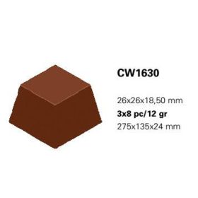 1630 Bonbon forma kocka 12gr 26x26x18,5mm