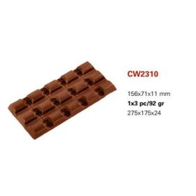 2310 Bonbon forma tábla 92gr 156x71x11mm
