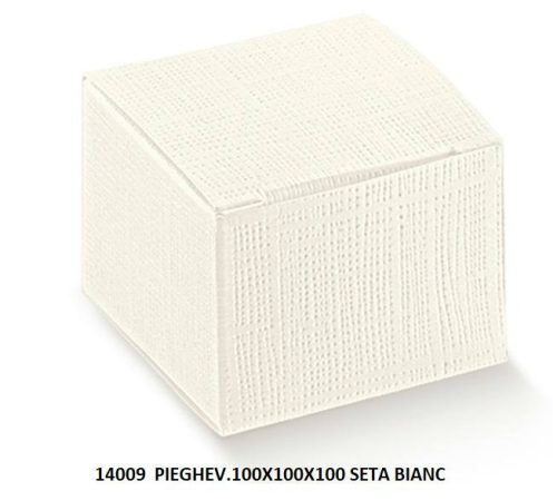 14009 Bonbon doboz seta bianco 10x10x10mm