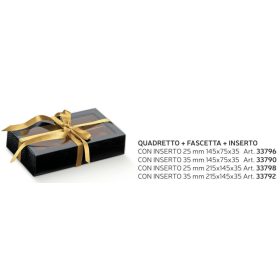 133790 Bonbon doboz pelle nero 2 sor átlátszó 145x75x35mm
