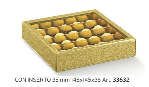 33632 Bonbon doboz pelle oro átl 4 sor