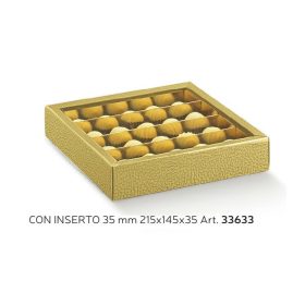 33633 Bonbon doboz pelle oro átl 4 sorn