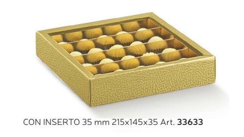 33633 Bonbon doboz pelle oro átl 4 sorn