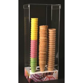 Plexi Tölcsértartó 6-os viztiszta TTV6