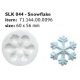 SLK044 Cukor és marcipán mintázó forma SNOWFLAKE