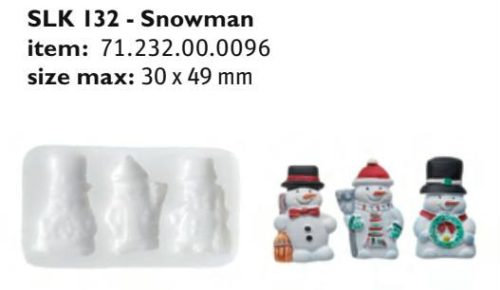 SLK132 Cukor és marcipán mintá forma SNOWMAN