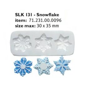 SLK131 Cukor és marcipán mintá forma SNOWFLAKE