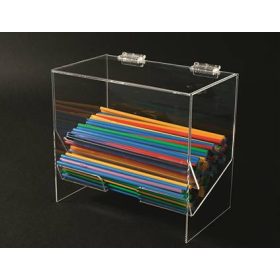 Plexi szívószálitartó