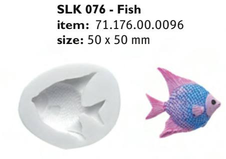 SLK076 Cukor és marcipán mintá forma FISH