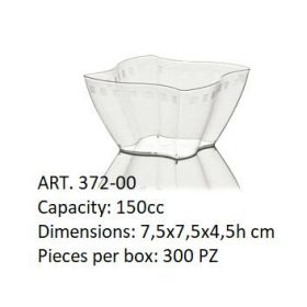 Desszert pohár átlátszó ELIKA 150 ml 300db/# 372-00