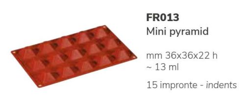 FR013 Szilikon forma MINI PYRAMID