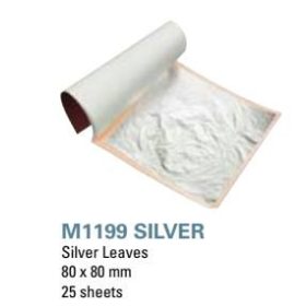 M1199SILVER Ezüst lap 8x8cm 25db/cs