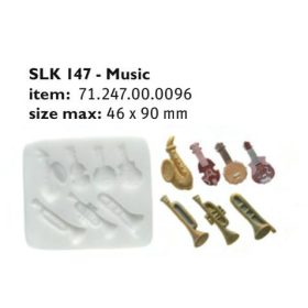 SLK147 Cukor és marcipán mintázó forma MUSIC