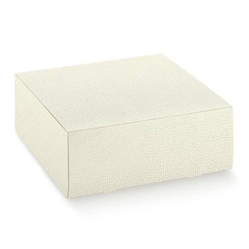 14595 Bonbon doboz pelle bianco PRATICA 100x100x40mm