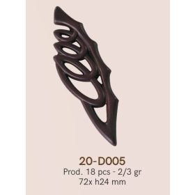 20-D005 Csokoládé sablon 18db/forma