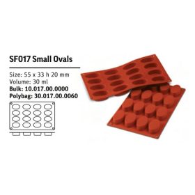 SF017 Szilikon forma SMALL OVALS
