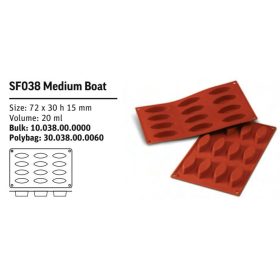 SF038 Szilikon forma MEDIUM BOAT