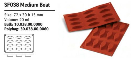 SF038 Szilikon forma MEDIUM BOAT