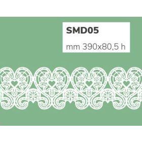 SMD05 Cukorfátyol csipkeforma 39x80cm
