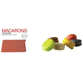 MAC01 Macaron sütőlap szilikon 48db/lap