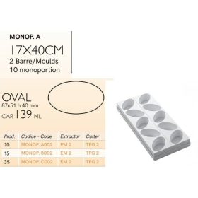 MONOP A002 Desszert forma ovális 10db/f