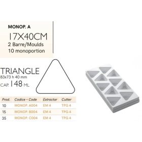 MONOP A004 Desszert forma háromszög 10db