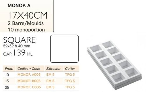 MONOP A005 Desszert forma 10db/f