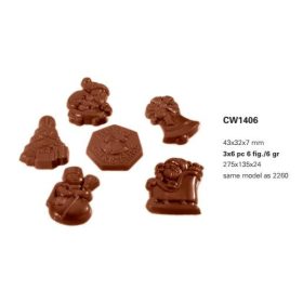 1406 Bonbonforma karácsonyi 6gr