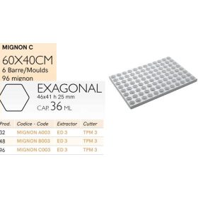 MIGNON C003 Mignon forma hexagon 96db/f