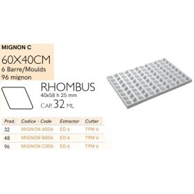 MIGNON C006 Mignon forma rombusz 96db/f