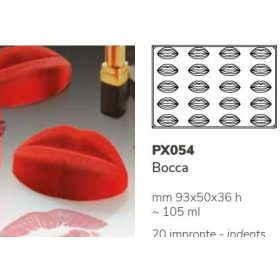 PX054 Szilikon forma 20db/f. 93x50x36mm bocca