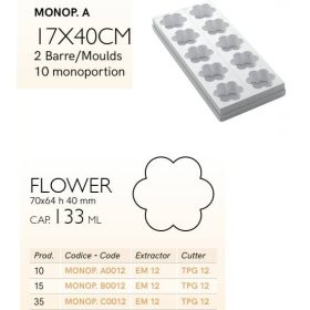 MONOP A012 Desszert forma virág 10db/f