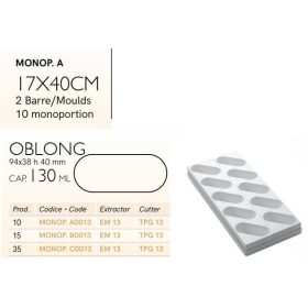 MONOP A0013 Desszert forma ovális hosszú