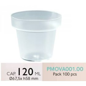 PMOVA001 Forma cserép 120ml. 100db/cs