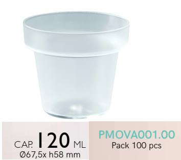 PMOVA001 Forma cserép 120ml. 100db/cs