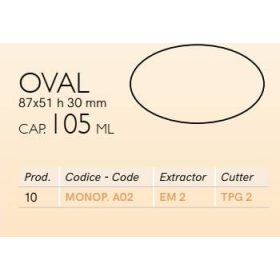 EM2 Desszert kitoló ovális